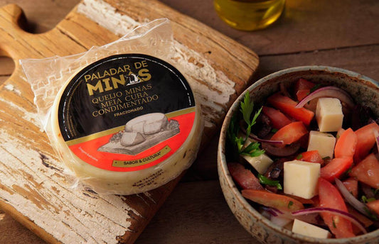 QUEIJO MEIA CURA CONDIMENTADO - 375g